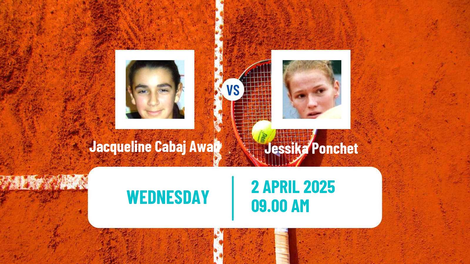 Tennis ITF W50 Nantes Women Jacqueline Cabaj Awad - Jessika Ponchet