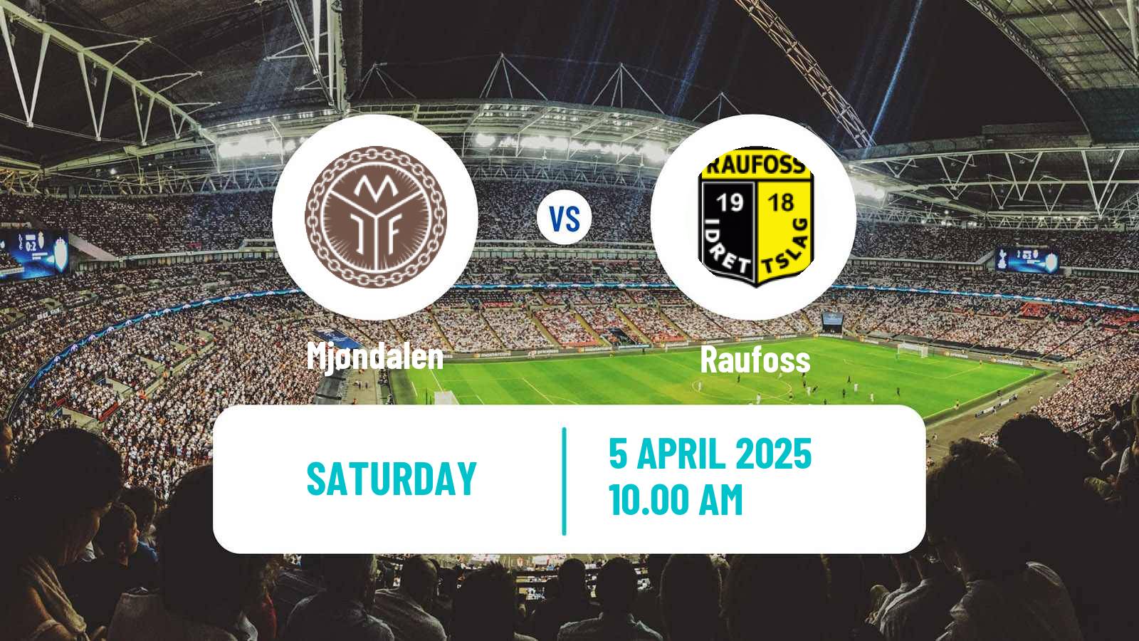 Soccer Norwegian Adeccoligaen Mjøndalen - Raufoss