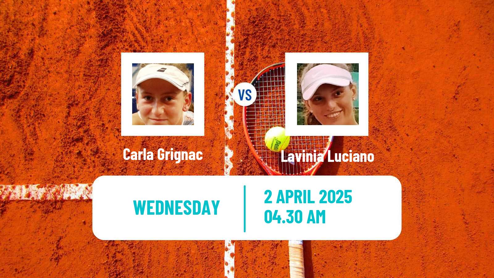 Tennis ITF W15 Monastir 13 Women Carla Grignac - Lavinia Luciano