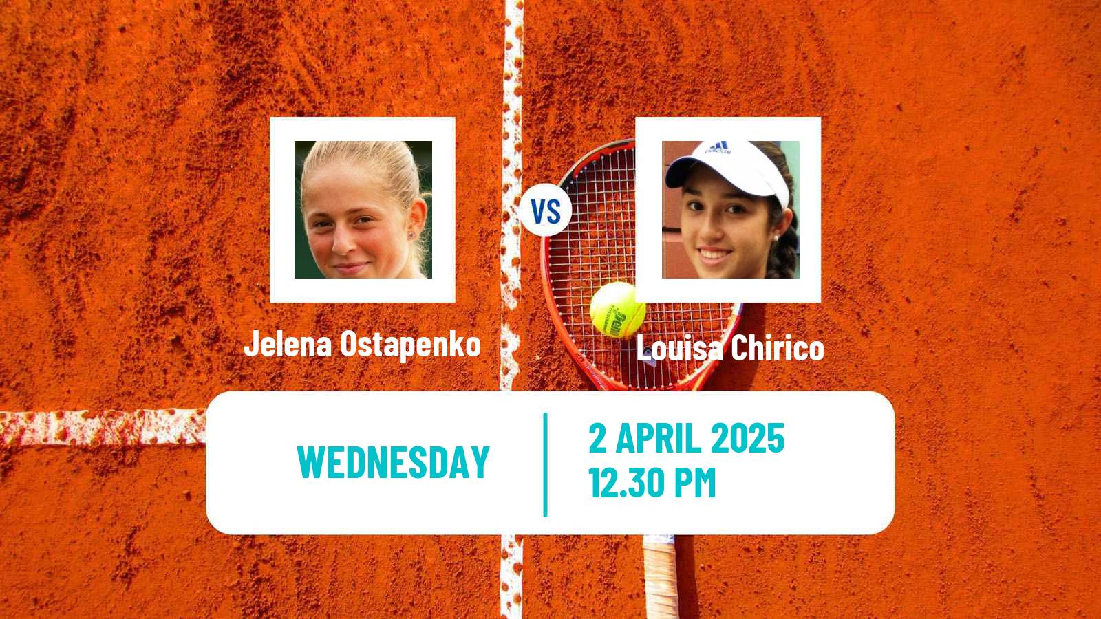 Tennis WTA Charleston Jelena Ostapenko - Louisa Chirico