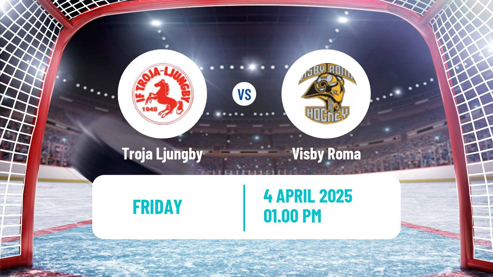 Hockey Swedish Hockey AllEttan Norra Troja Ljungby - Visby Roma