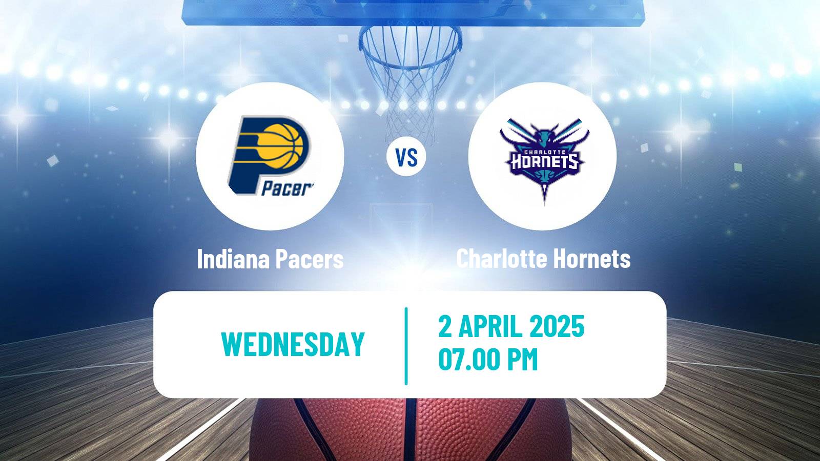 Basketball NBA Indiana Pacers - Charlotte Hornets
