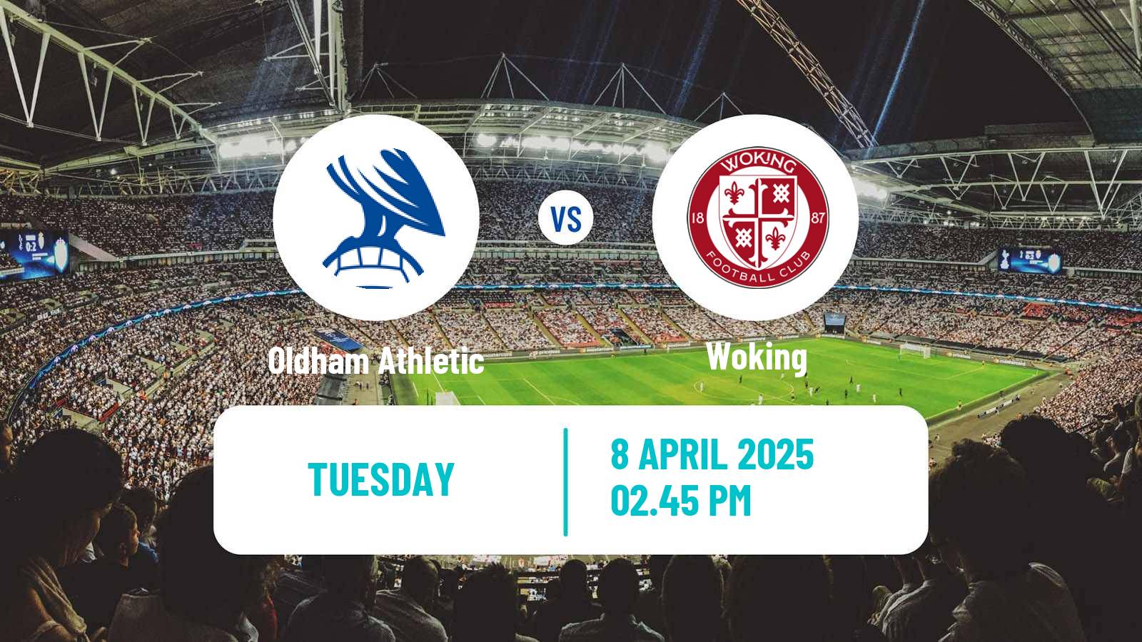 Soccer English National League Oldham Athletic - Woking