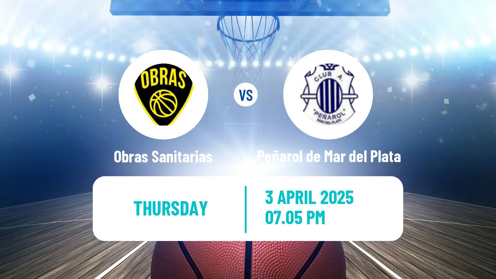 Basketball Argentinian LNB Obras Sanitarias - Peñarol de Mar del Plata