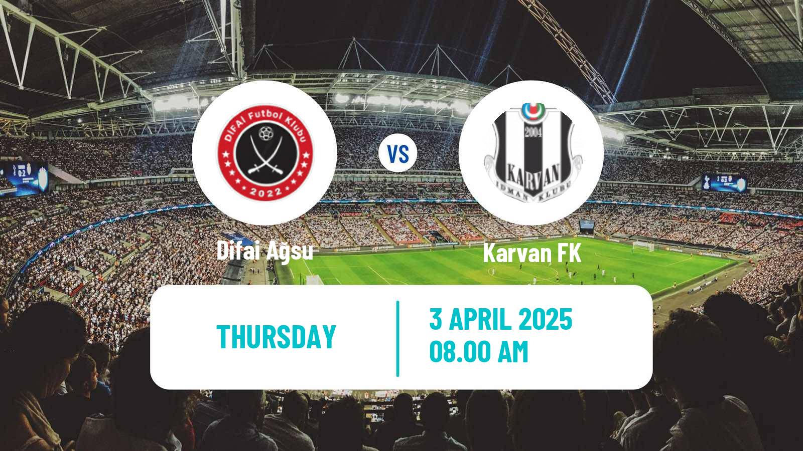 Soccer Azerbaijan First Division Difai Ağsu - Karvan