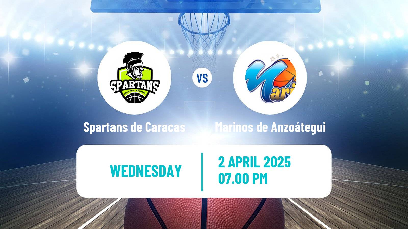 Basketball Venezuelan Superliga Basketball Spartans de Caracas - Marinos de Anzoátegui
