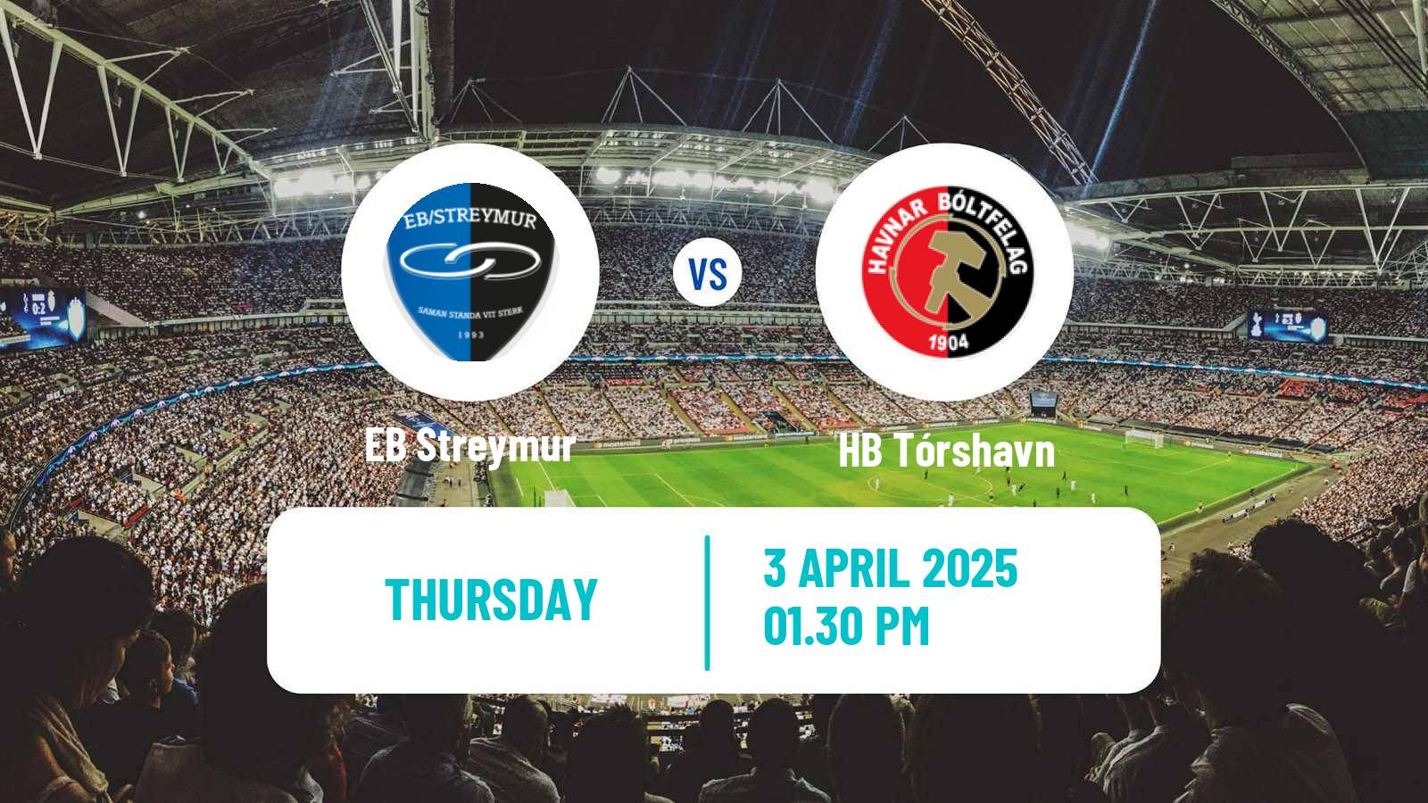 Soccer Faroe Islands Premier League EB Streymur - HB Tórshavn