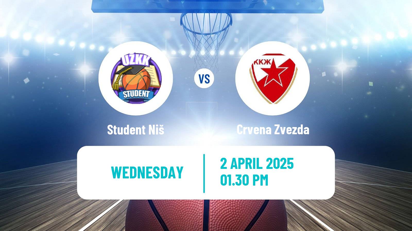 Basketball Serbian 1 ZLS Basketball Women Student Niš - Crvena Zvezda