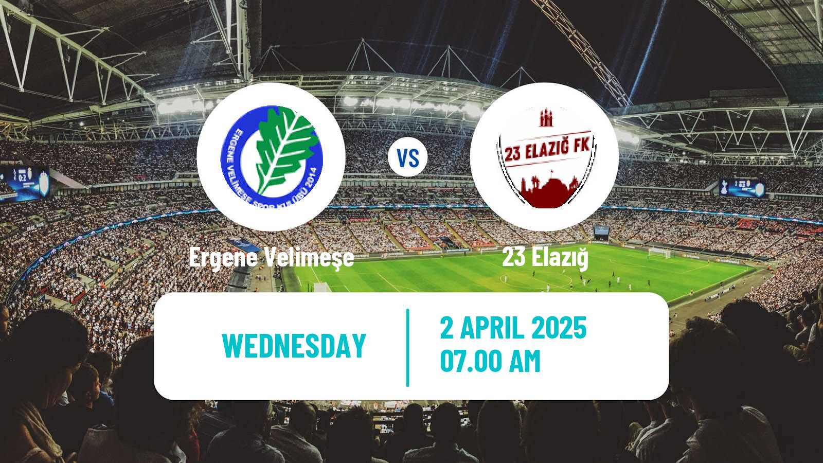 Soccer Turkish 3 Lig Group 1 Ergene Velimeşe - 23 Elazığ