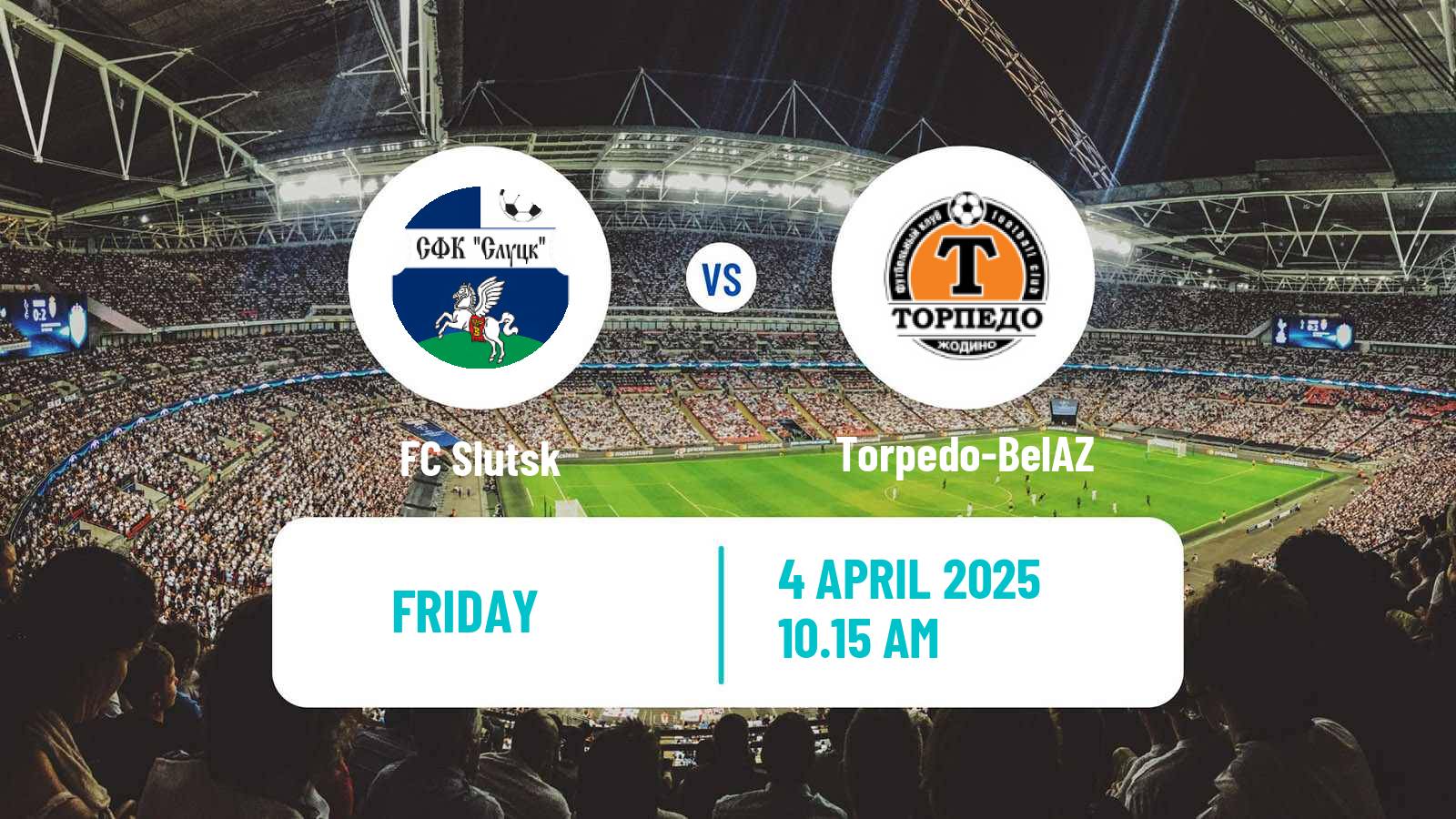 Soccer Belarusian Vysshaya Liga Slutsk - Torpedo-BelAZ