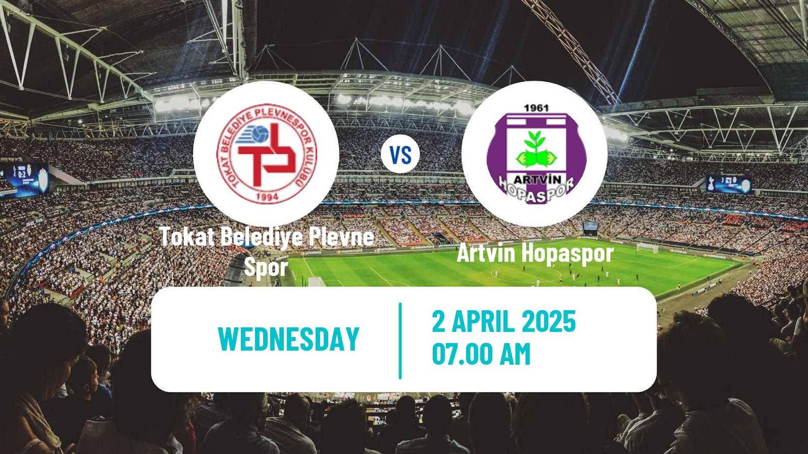 Soccer Turkish 3 Lig Group 1 Tokat Belediye Plevne Spor - Artvin Hopaspor