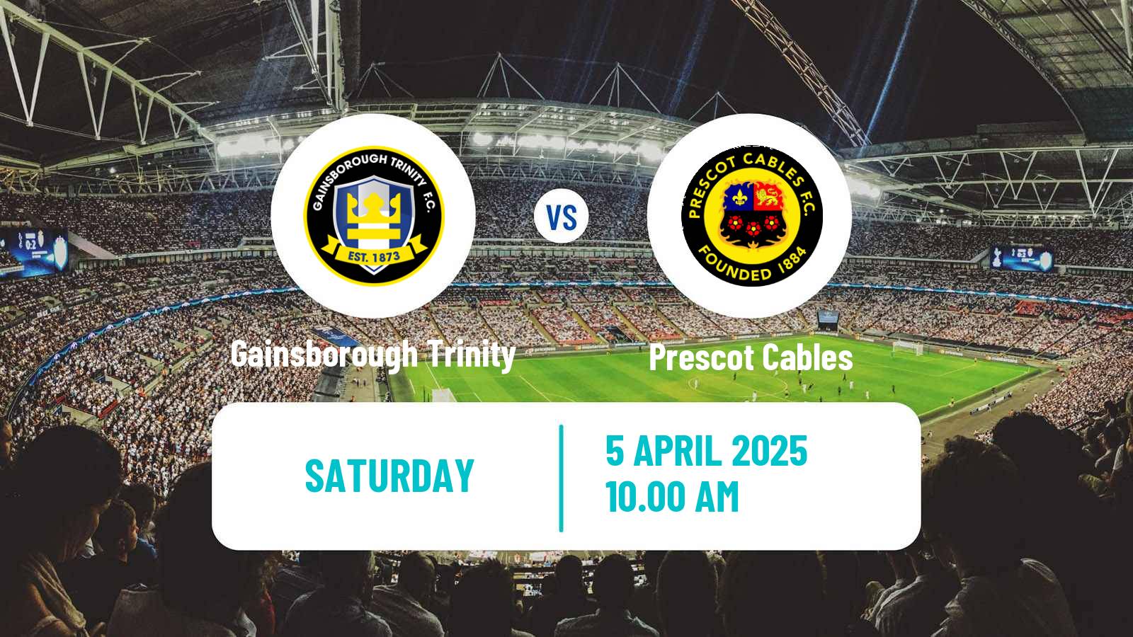 Soccer English NPL Premier Division Gainsborough Trinity - Prescot Cables