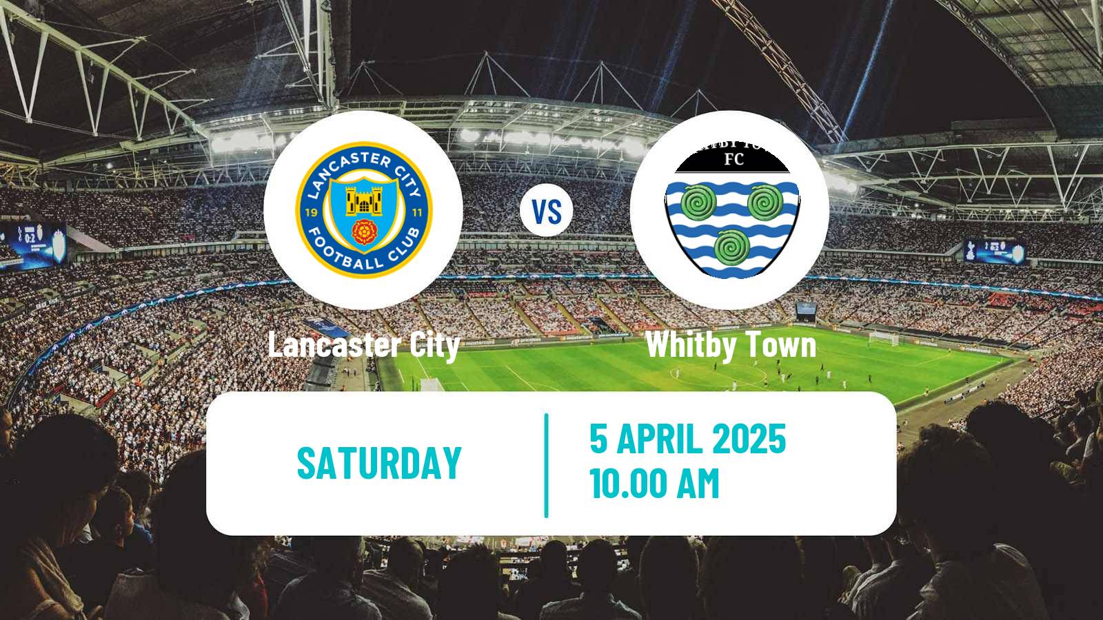 Soccer English NPL Premier Division Lancaster City - Whitby Town