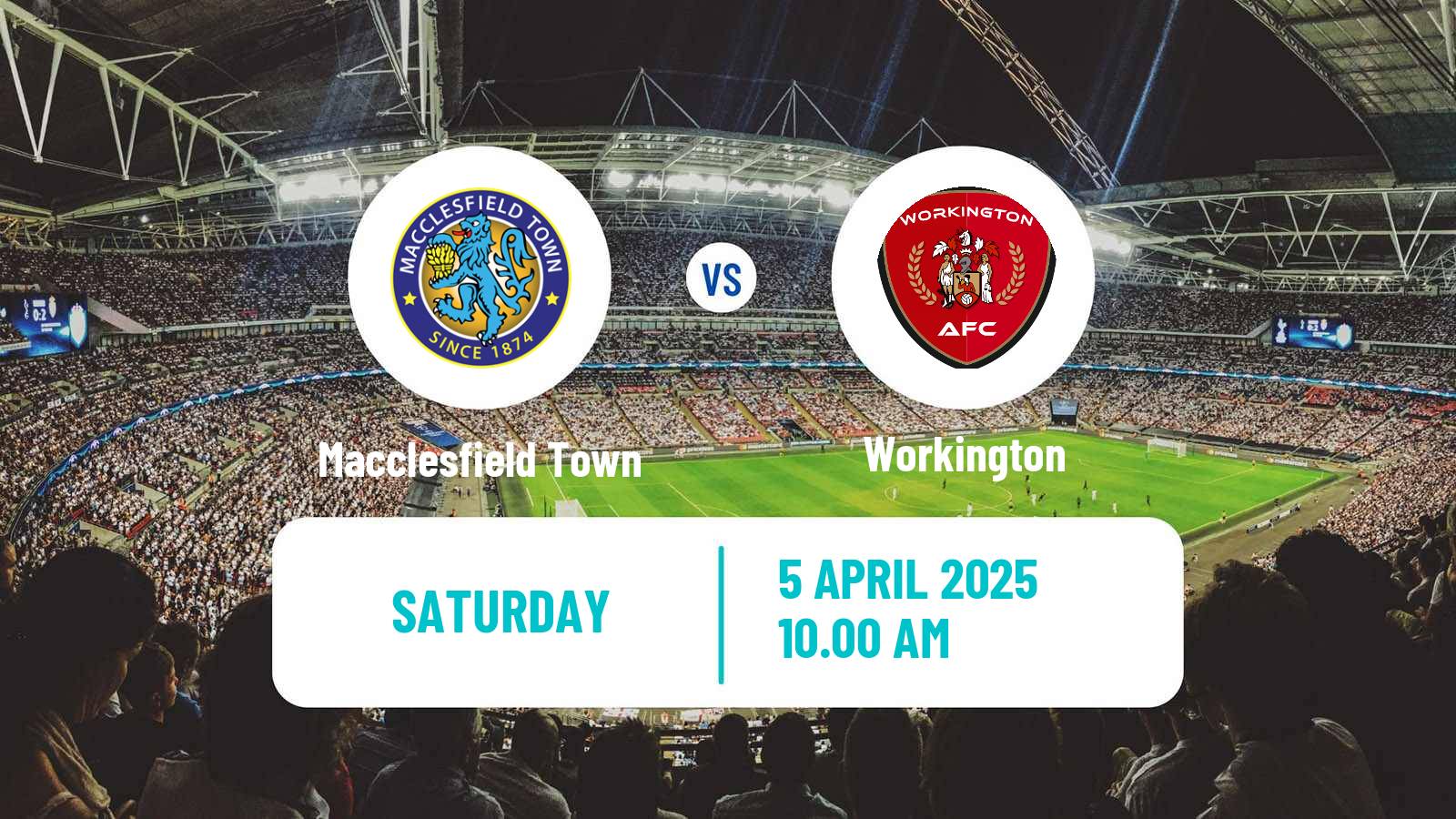 Soccer English NPL Premier Division Macclesfield Town - Workington