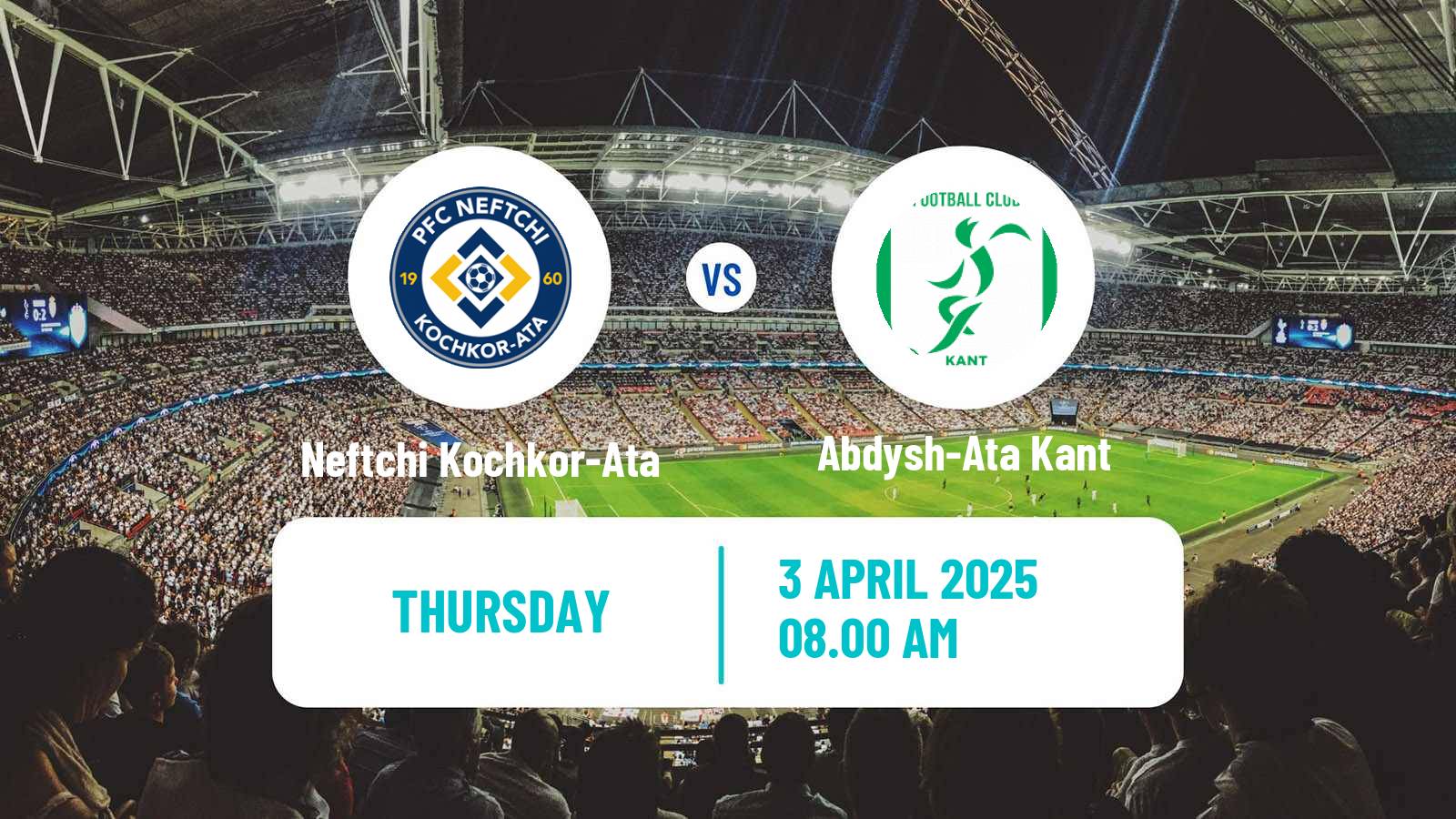 Soccer Kyrgyzstan Premier Liga Neftchi Kochkor-Ata - Abdysh-Ata Kant
