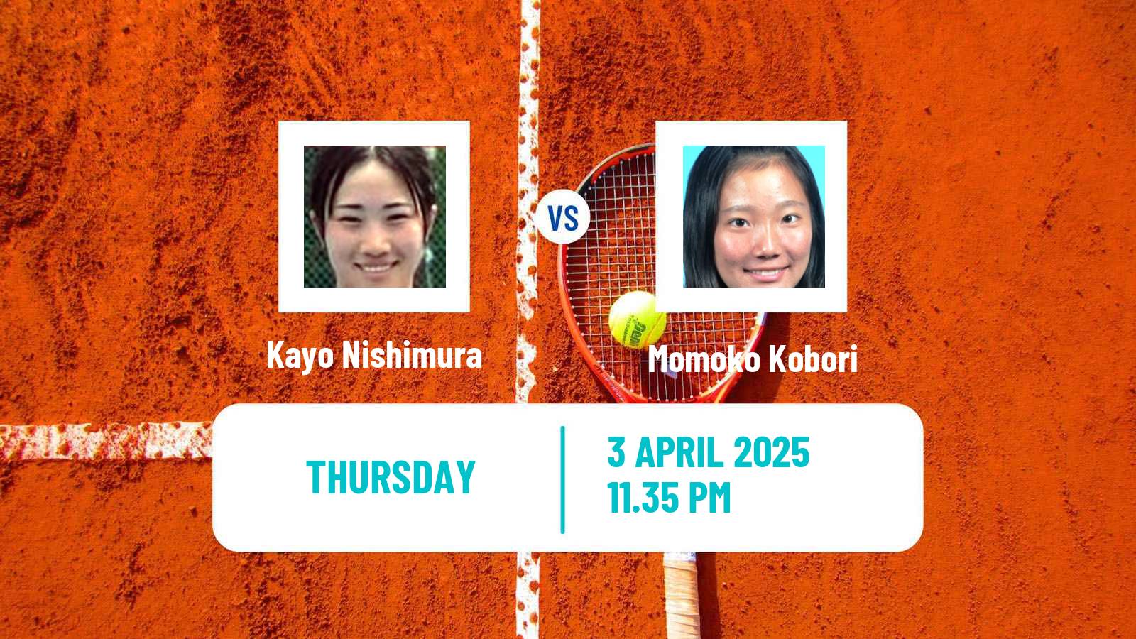 Tennis ITF W15 Kashiwa Women Kayo Nishimura - Momoko Kobori