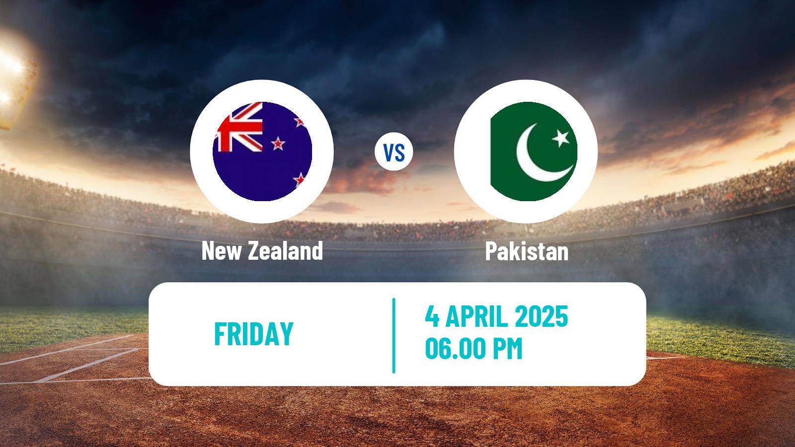 Cricket One Day International New Zealand - Pakistan
