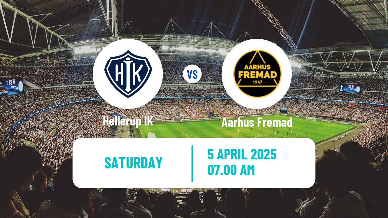 Soccer Danish 2 Division Hellerup - Aarhus Fremad