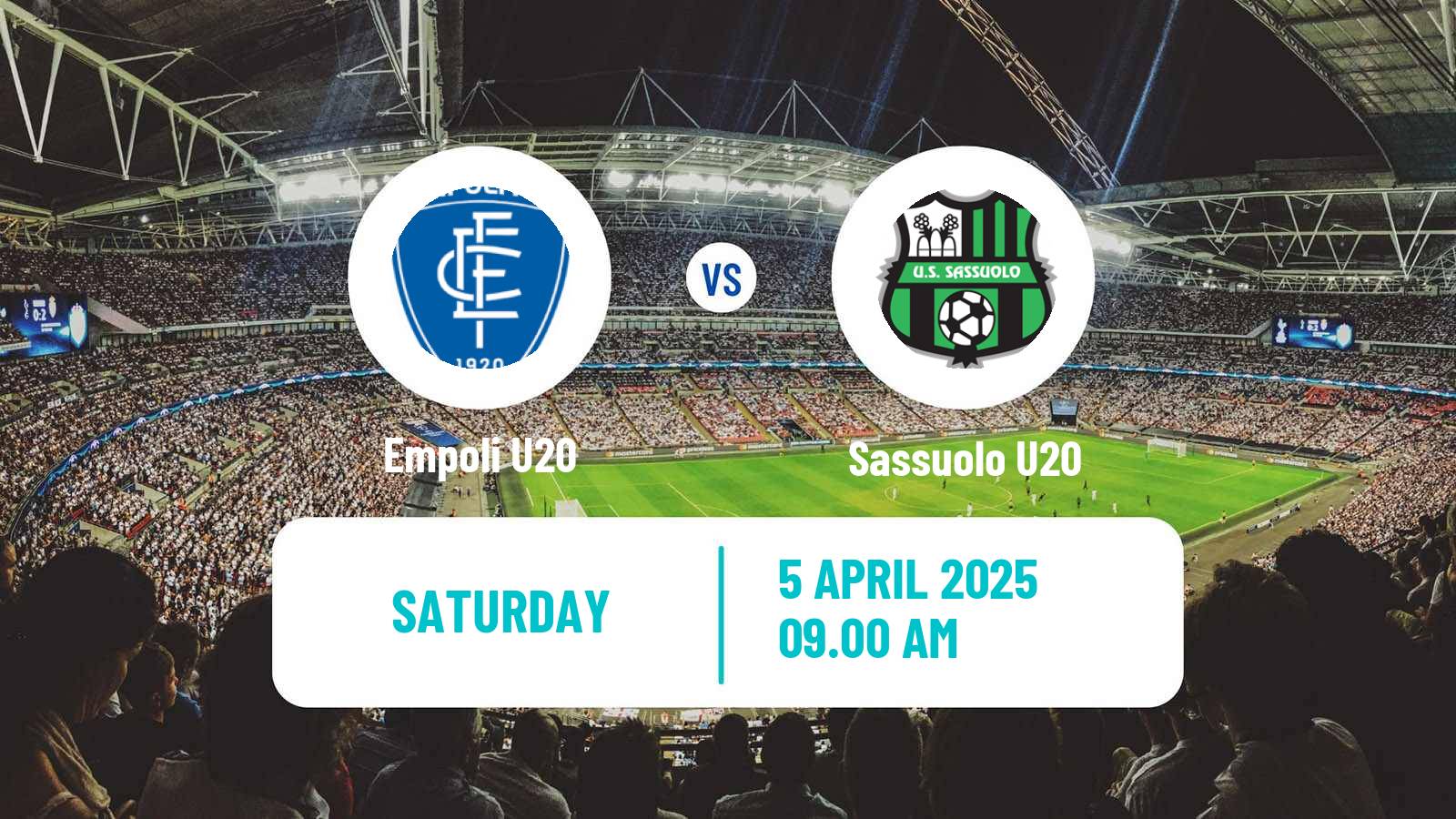 Soccer Italian Primavera 1 Empoli U20 - Sassuolo U20