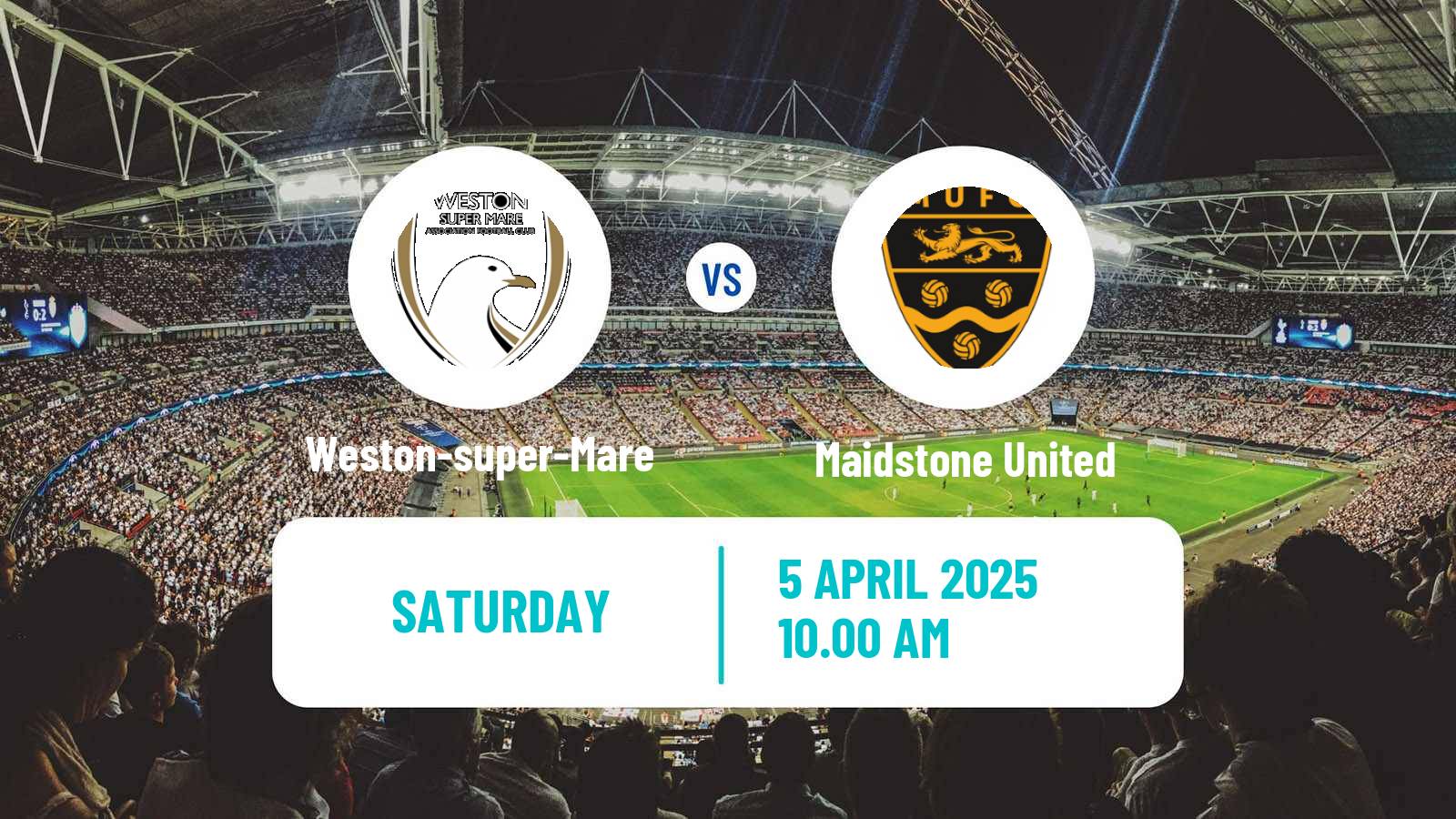 Soccer English National League South Weston-super-Mare - Maidstone United