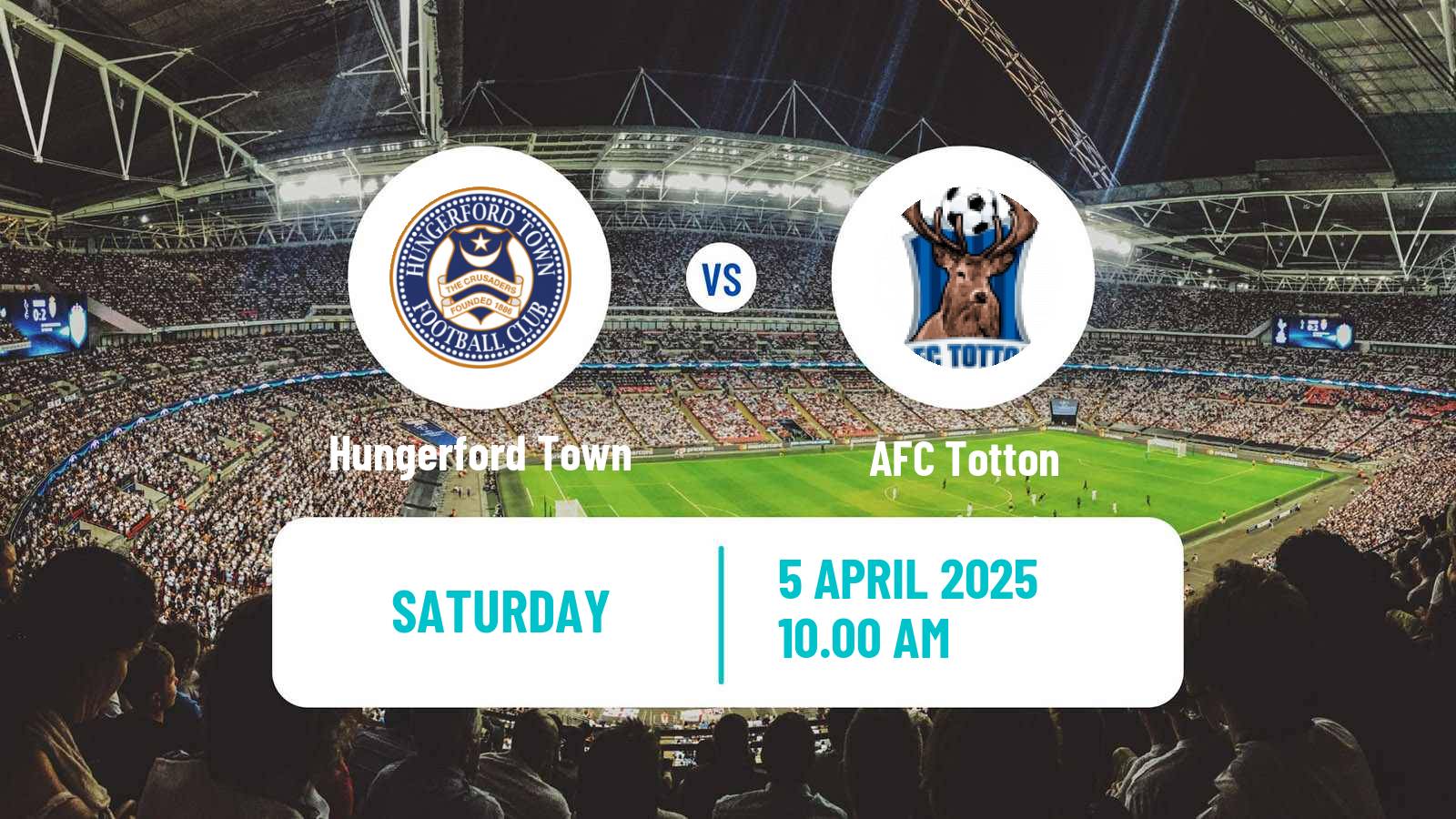 Soccer English Southern League South Division Hungerford Town - Totton