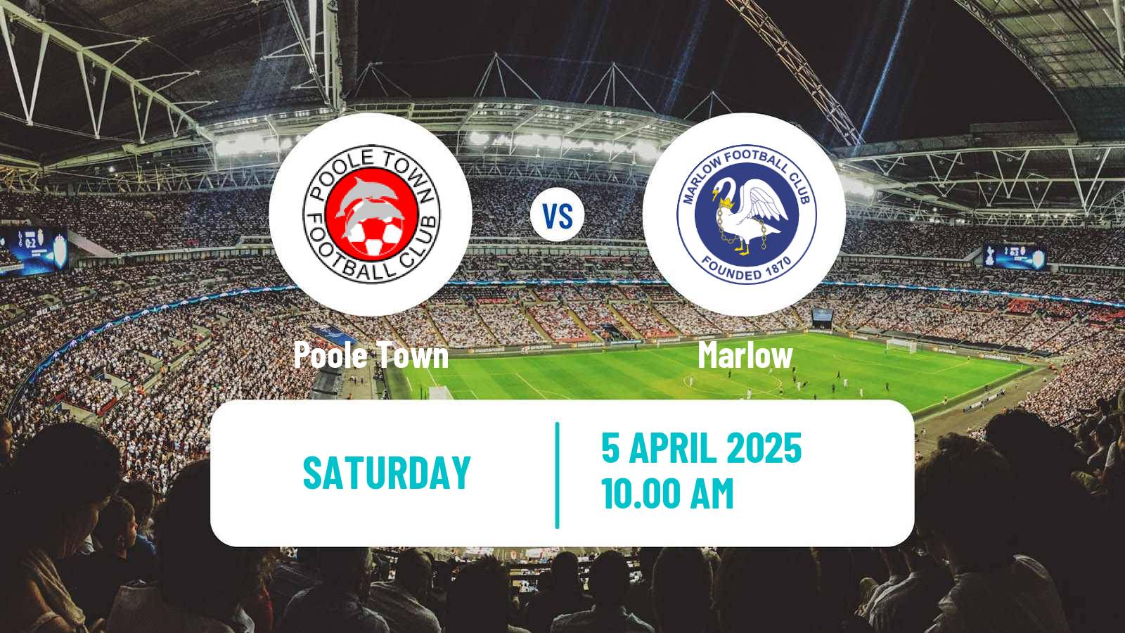 Soccer English Southern League South Division Poole Town - Marlow