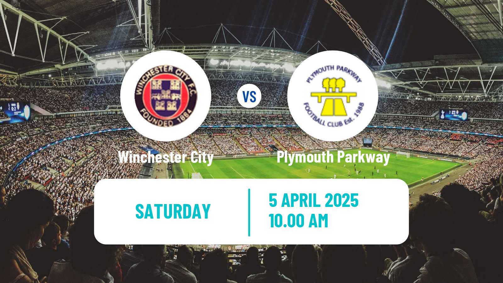 Soccer English Southern League South Division Winchester City - Plymouth Parkway