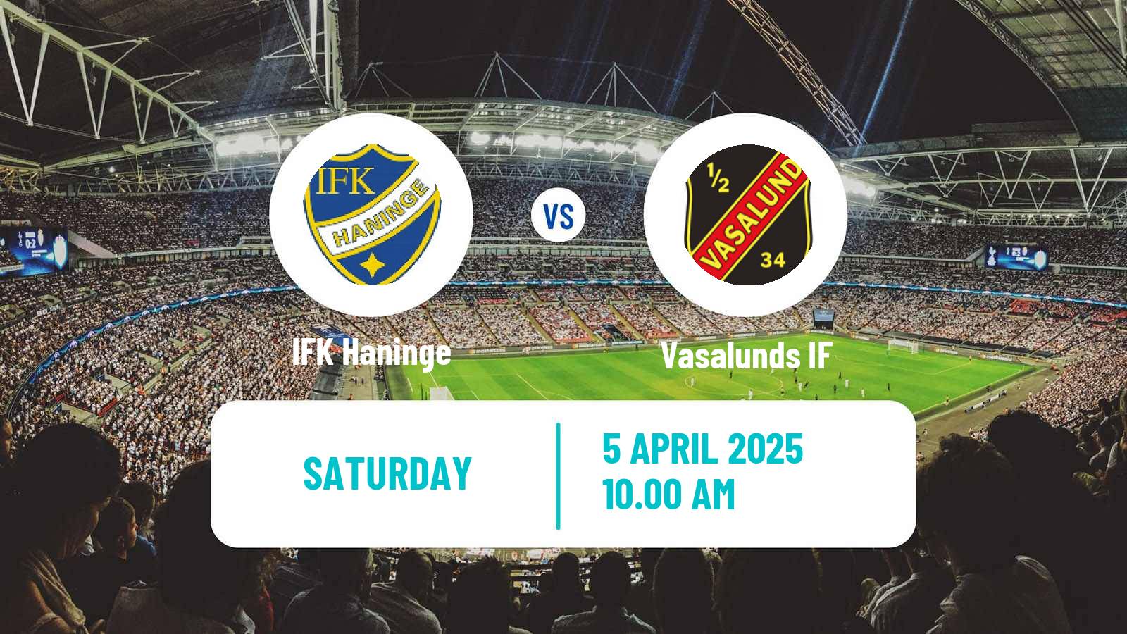 Soccer Swedish Division 1 Norra Haninge - Vasalund