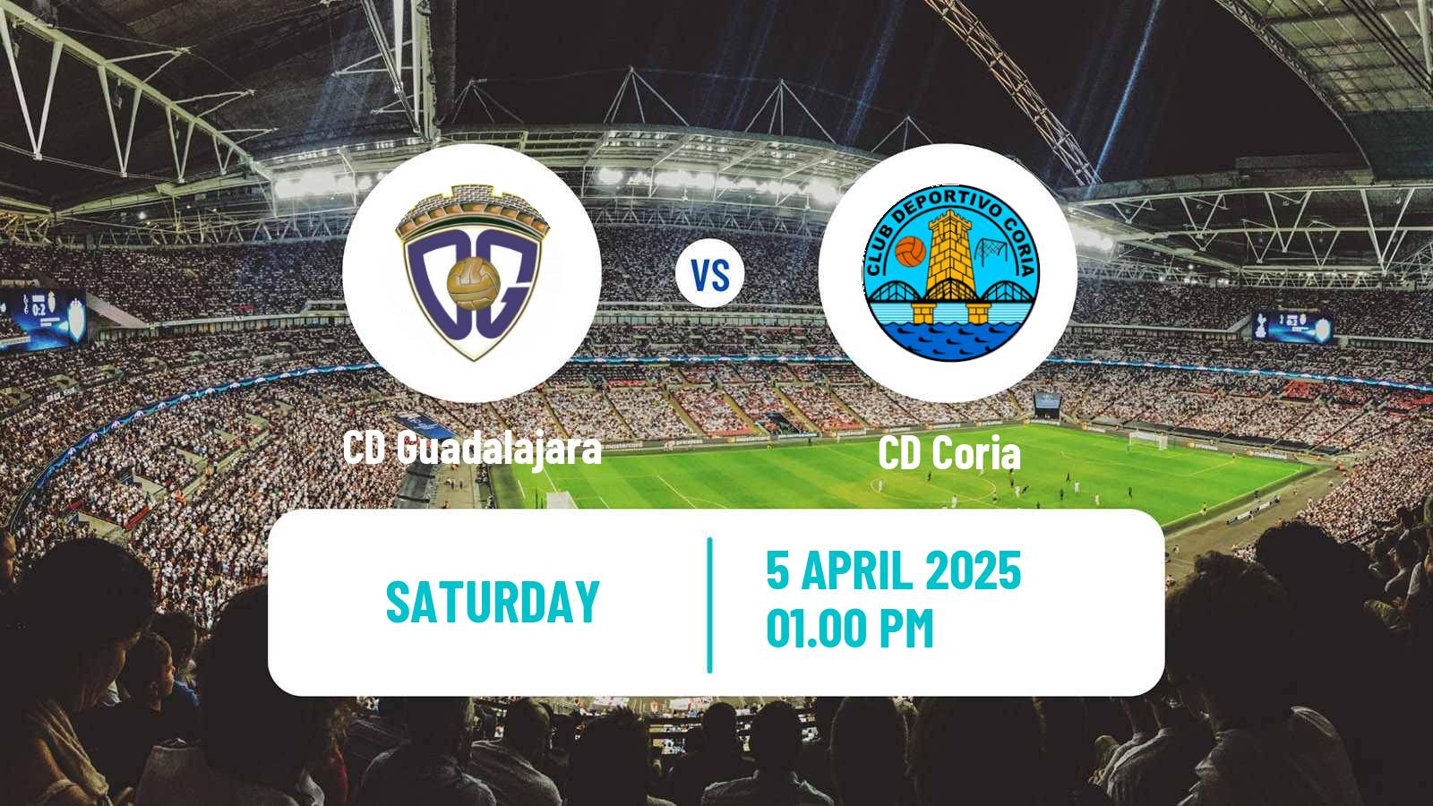 Soccer Spanish Segunda RFEF - Group 5 CD Guadalajara - Coria