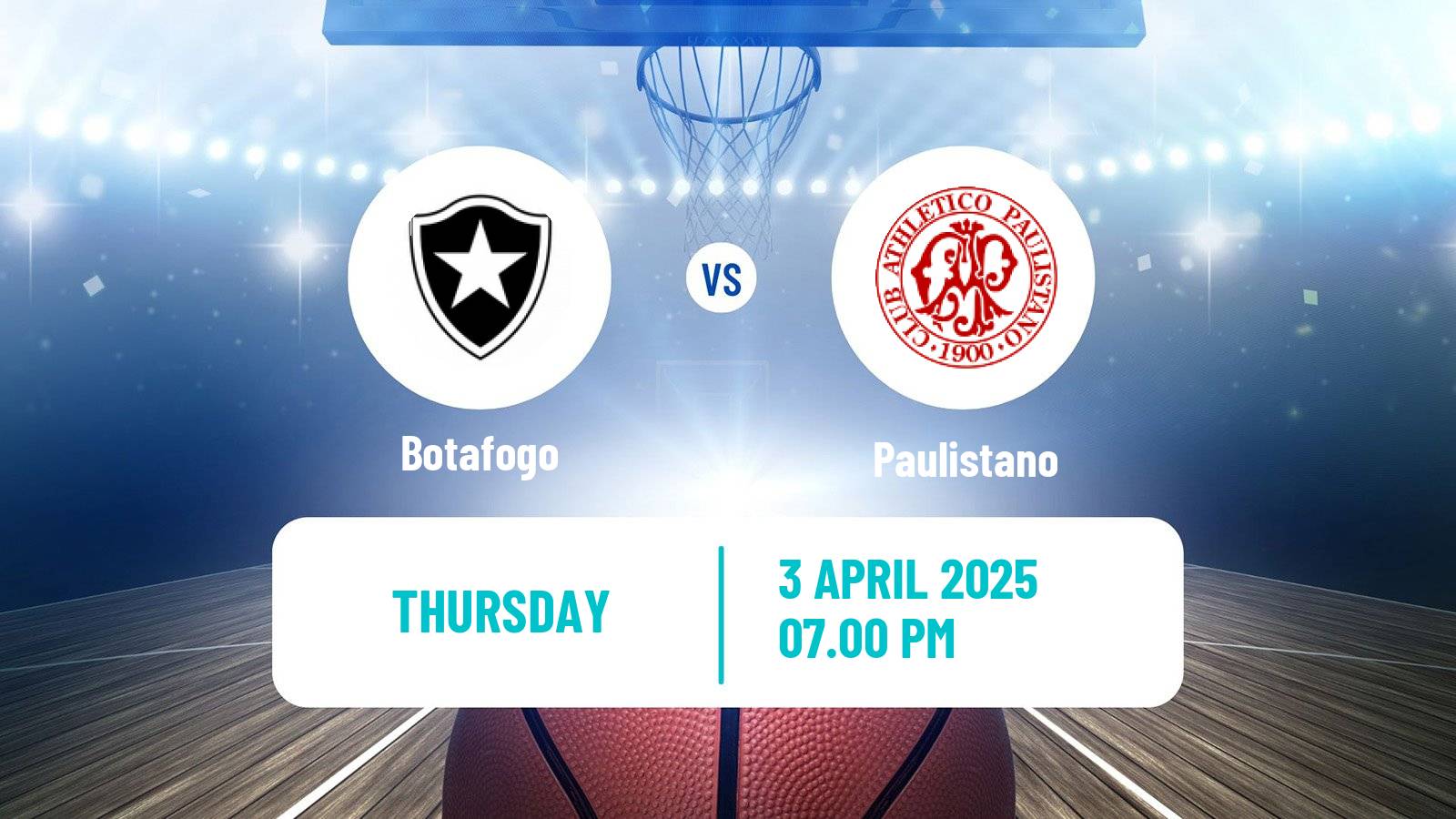 Basketball Brazilian NBB Botafogo - Paulistano