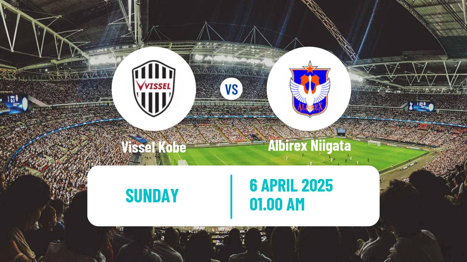 Soccer Japan J1 League Vissel Kobe - Albirex Niigata