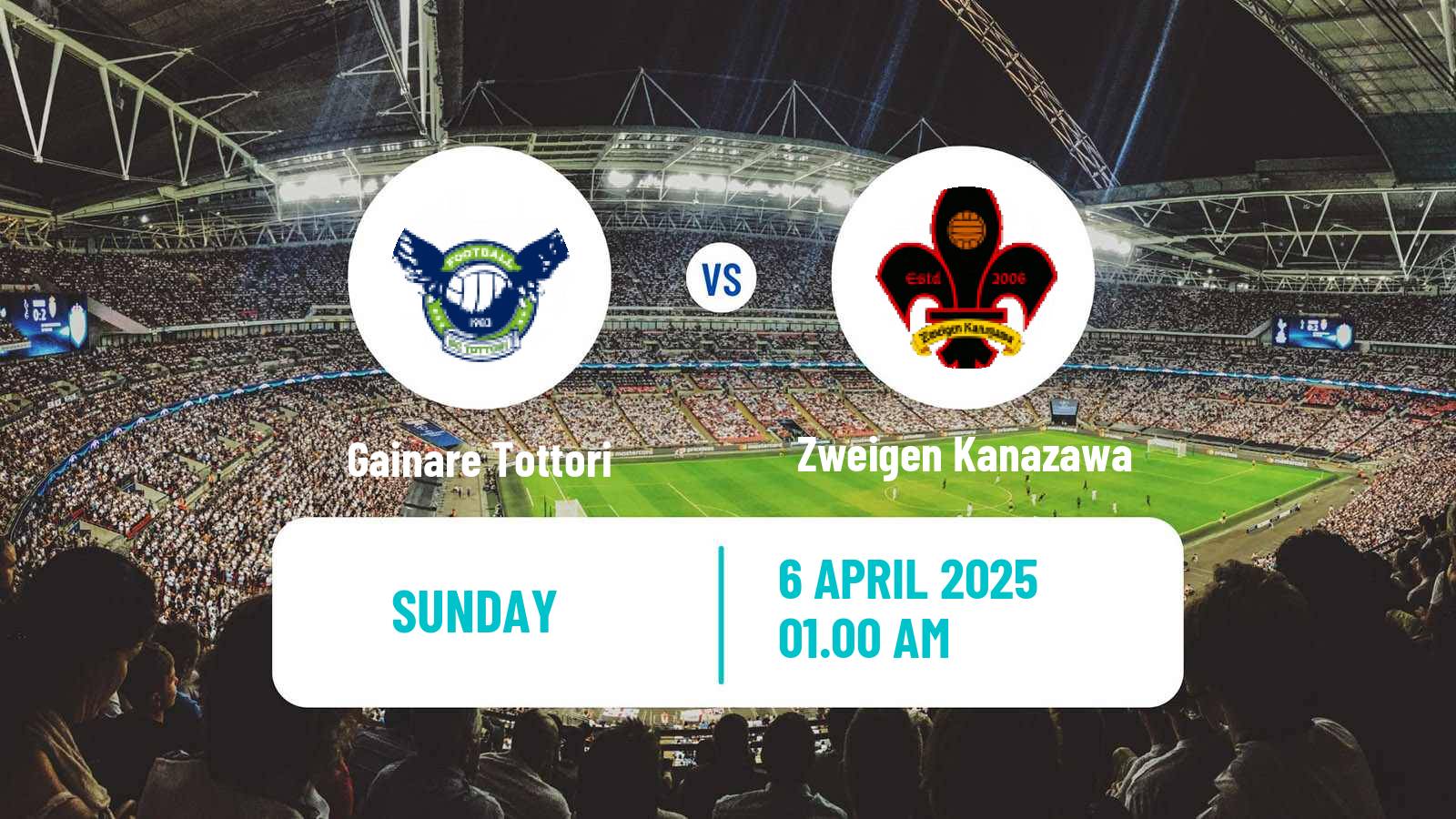 Soccer Japan J3 League Gainare Tottori - Zweigen Kanazawa