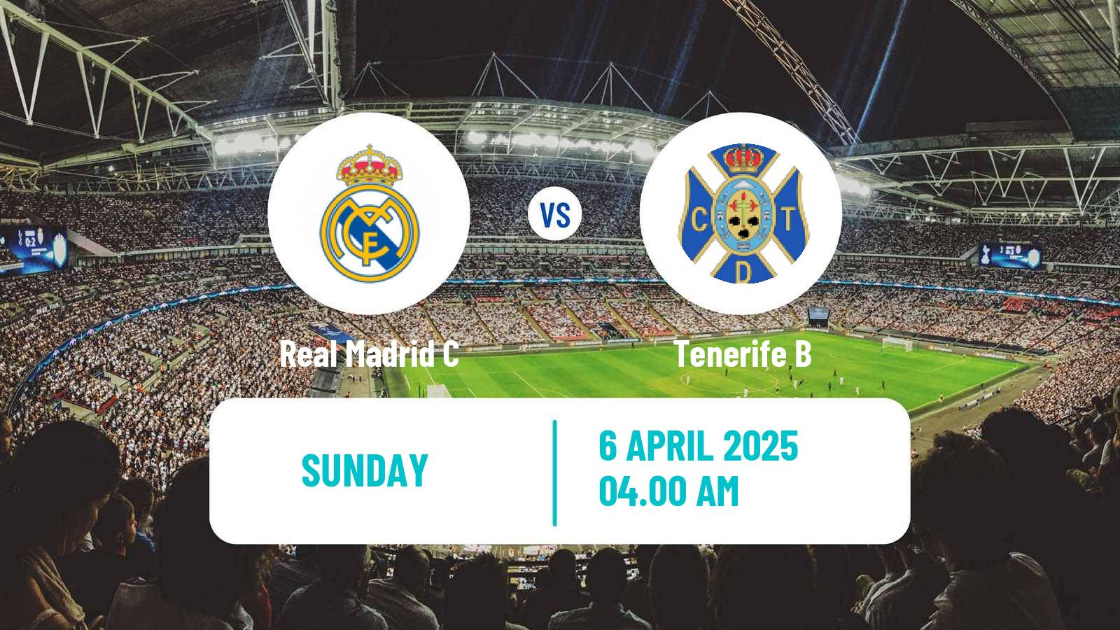 Soccer Spanish Segunda RFEF - Group 5 Real Madrid C - Tenerife B