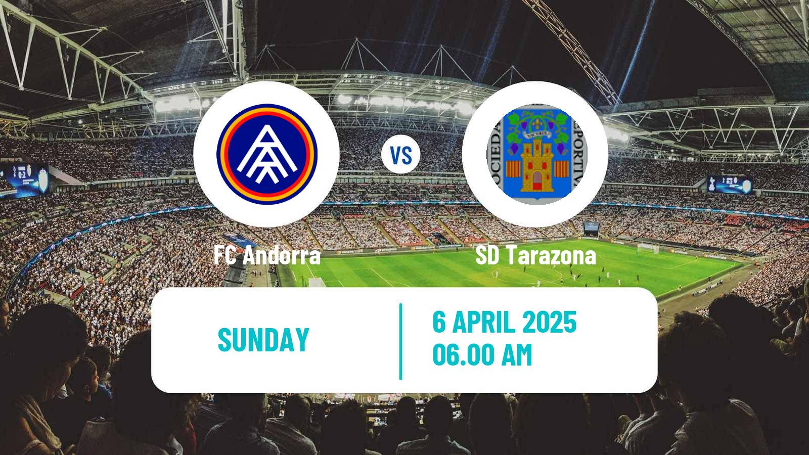 Soccer Spanish Primera RFEF Group 1 FC Andorra - Tarazona