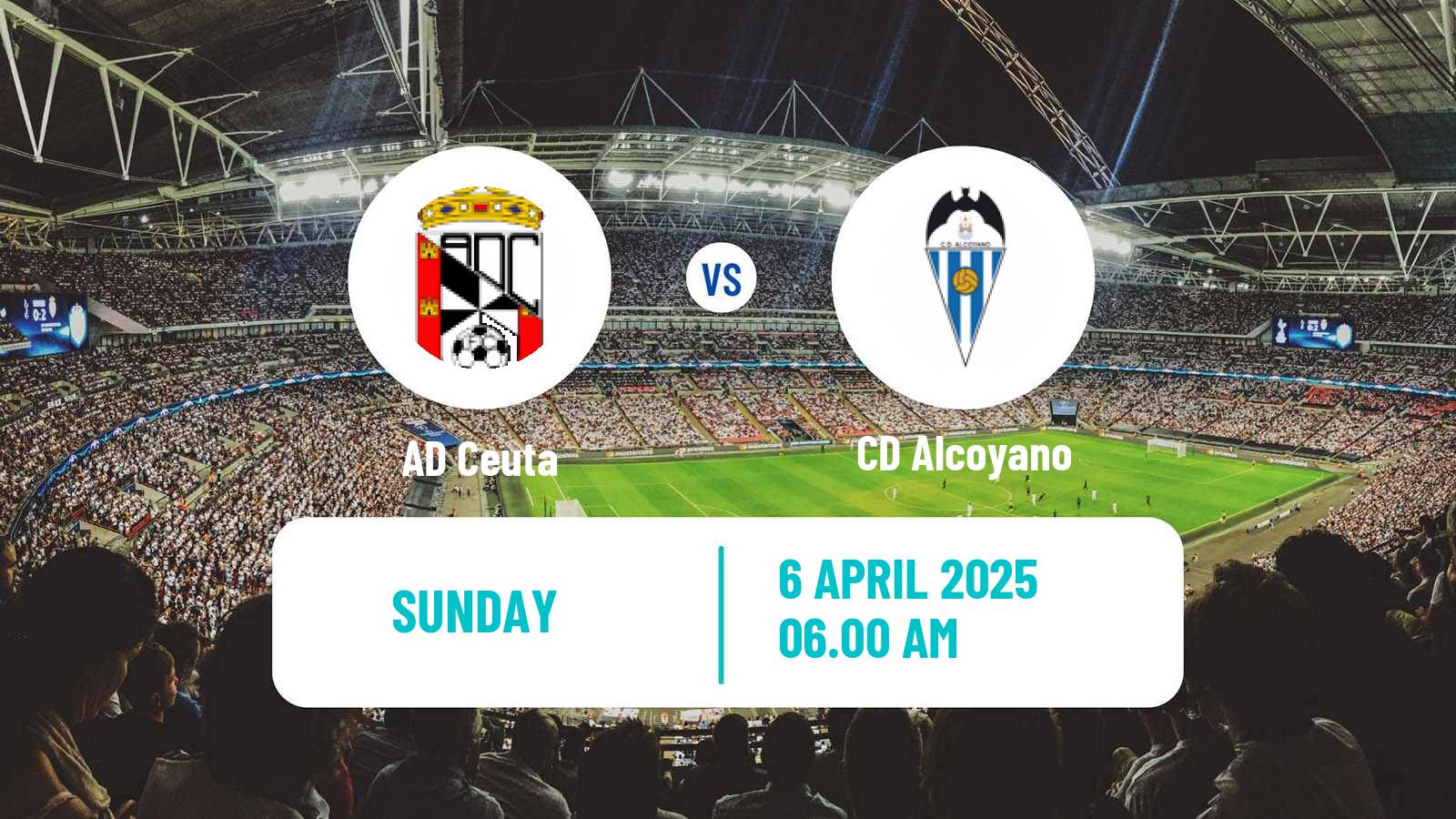 Soccer Spanish Primera RFEF Group 2 Ceuta - Alcoyano