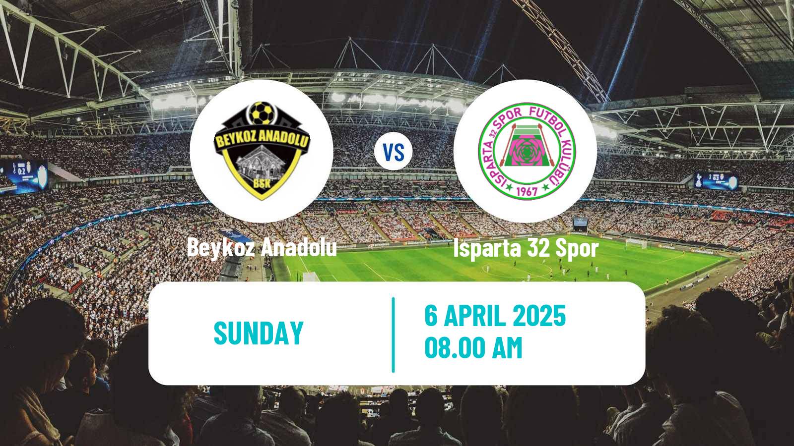 Soccer Turkish Second League White Group Beykoz Anadolu - Isparta 32 Spor