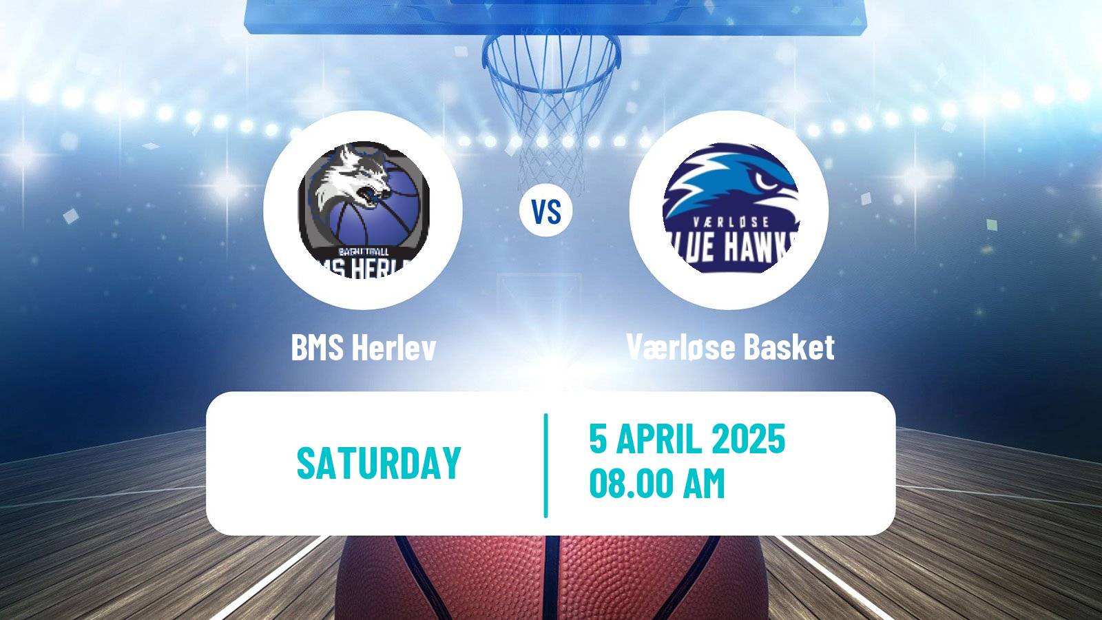 Basketball Danish Basketligaen BMS Herlev - Værløse Basket