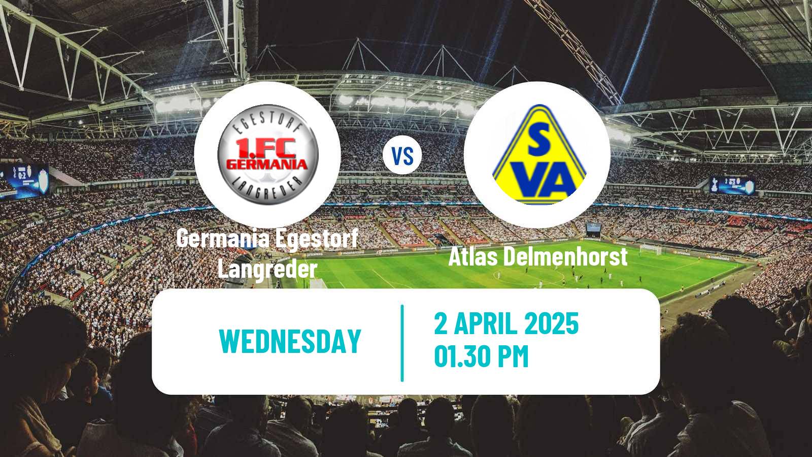 Soccer German Oberliga Niedersachsen Germania Egestorf Langreder - Atlas Delmenhorst