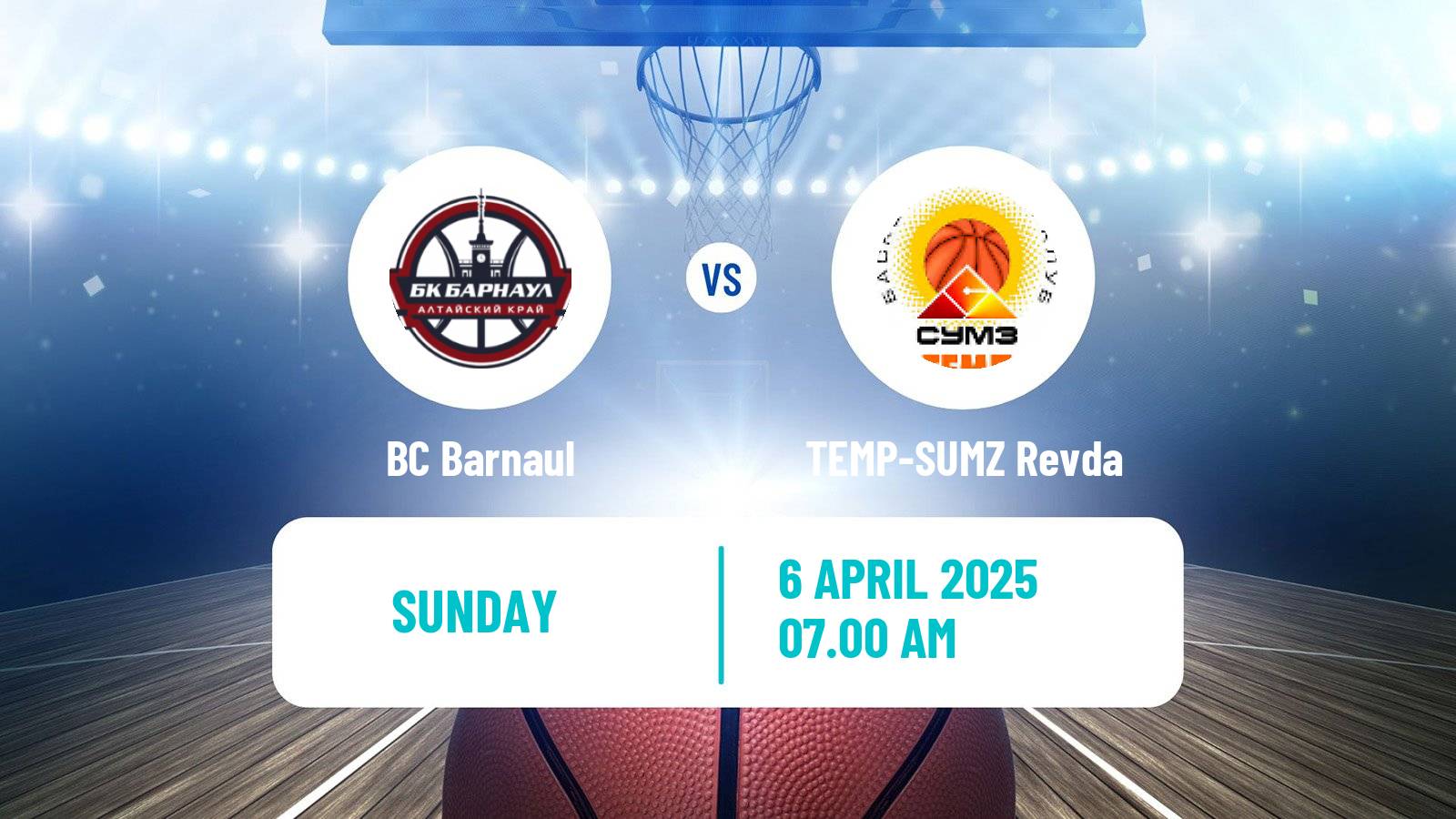 Basketball Russian Super League Basketball Barnaul - TEMP-SUMZ Revda