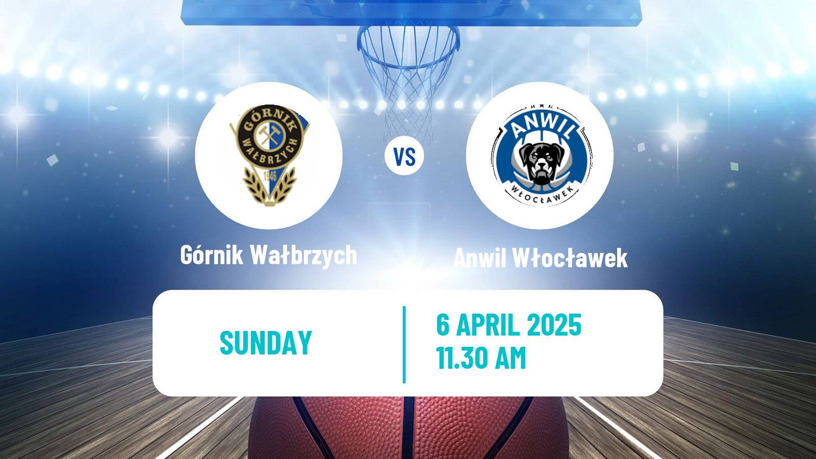 Basketball Polish Basket Liga Górnik Wałbrzych - Anwil Włocławek