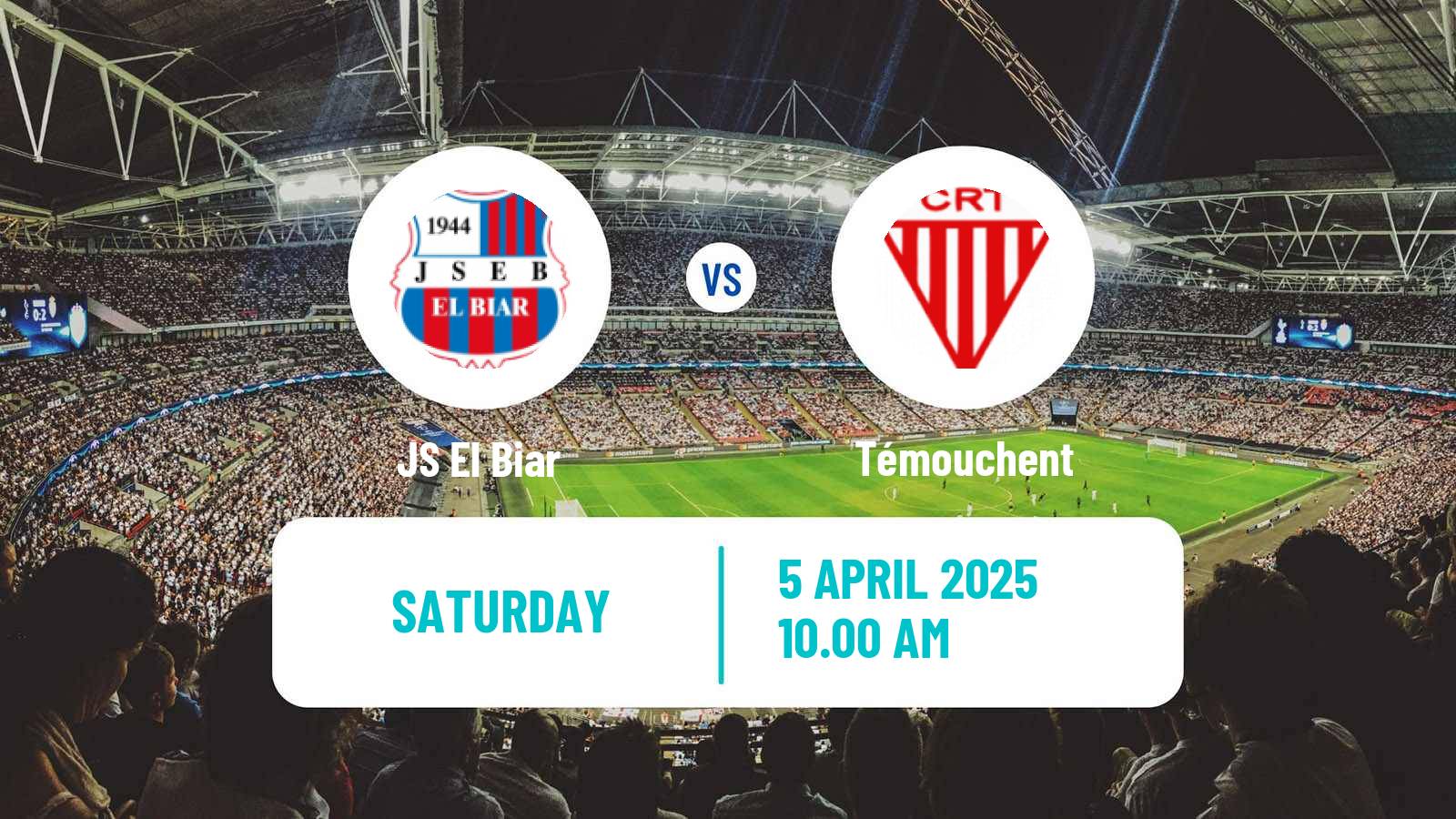Soccer Algerian Ligue 2 El Biar - Témouchent