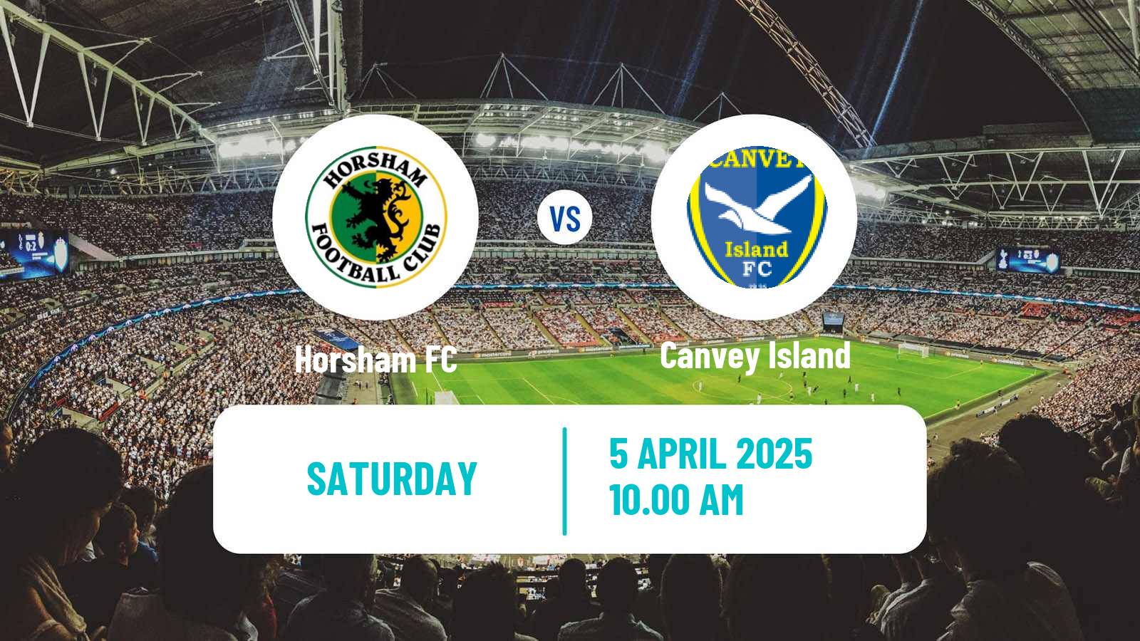 Football English Isthmian League Premier Division Horsham - Canvey Island