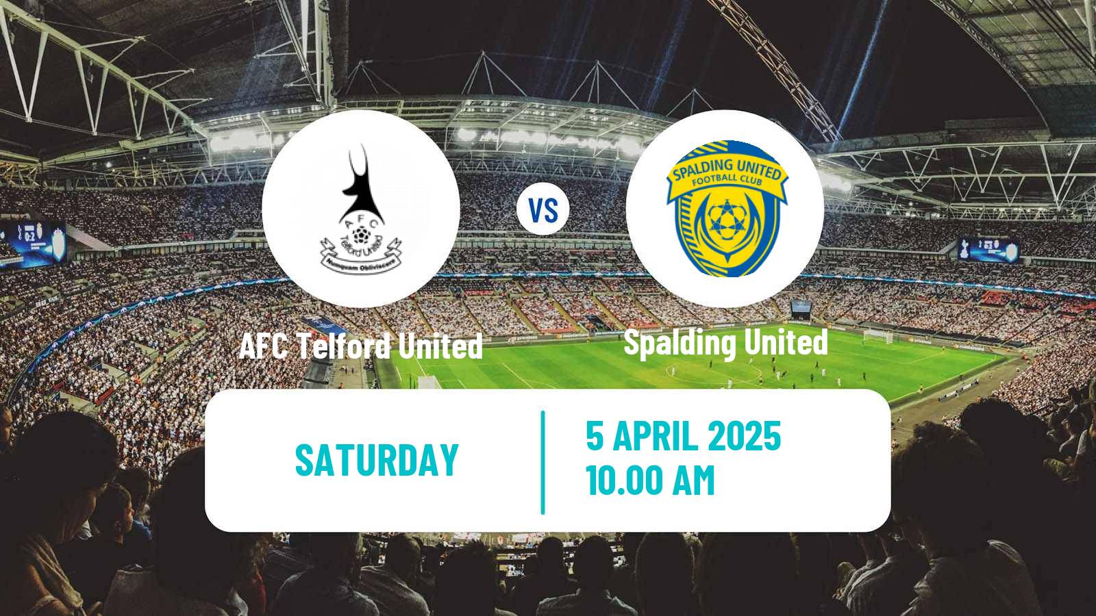 Soccer English Southern League Central Division AFC Telford United - Spalding United