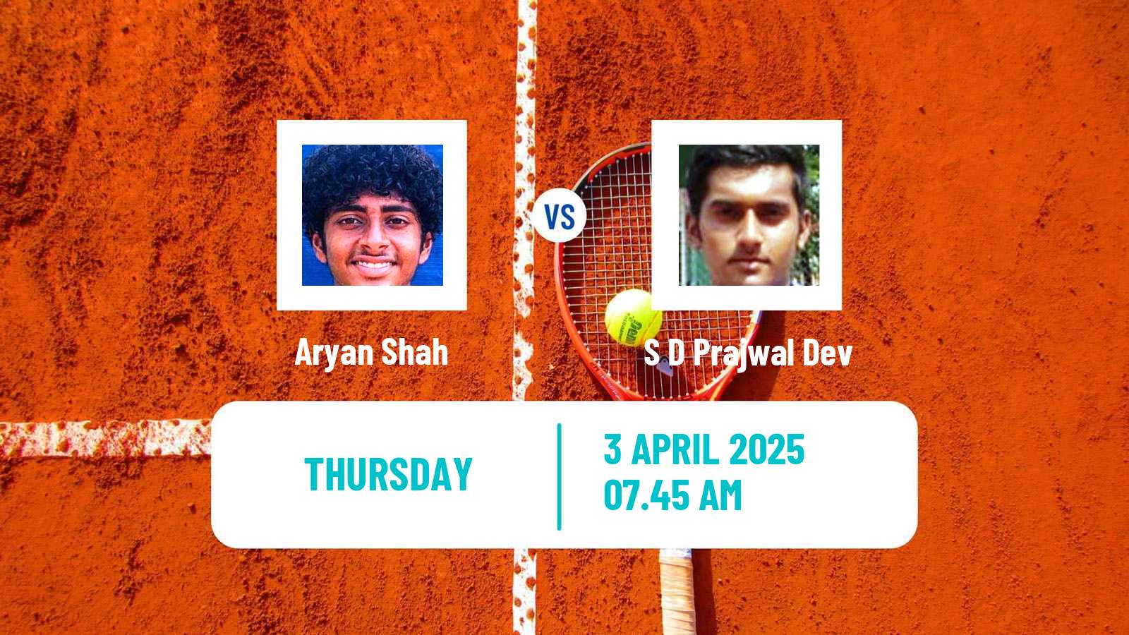 Tennis ITF M25 Bengaluru Men Aryan Shah - S D Prajwal Dev