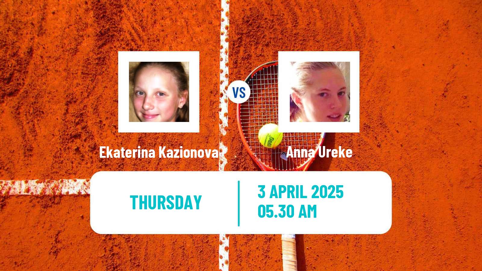 Tennis ITF W50 Bujumbura 2 Women Ekaterina Kazionova - Anna Ureke