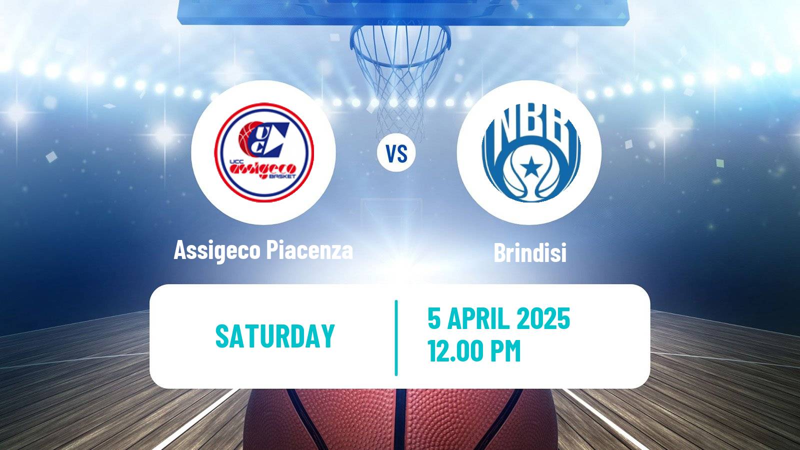 Basketball Italian Serie A2 Basketball Assigeco Piacenza - Brindisi