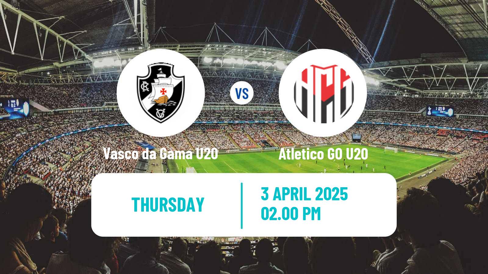 Soccer Brasileiro U20 Vasco da Gama U20 - Atletico GO U20