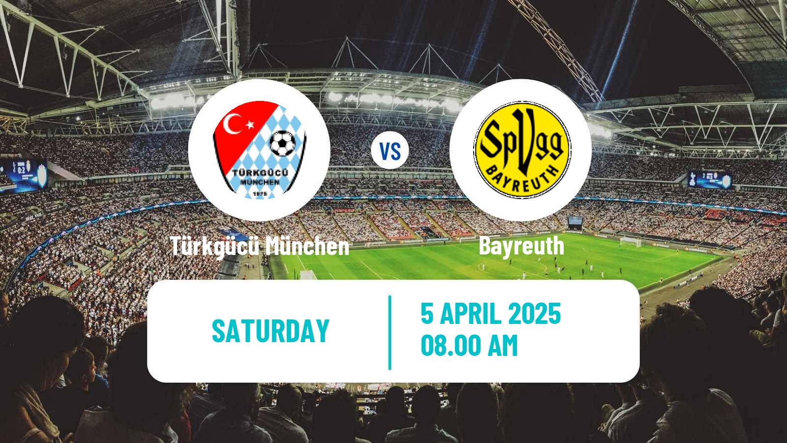 Soccer German Regionalliga Bayern Türkgücü München - Bayreuth