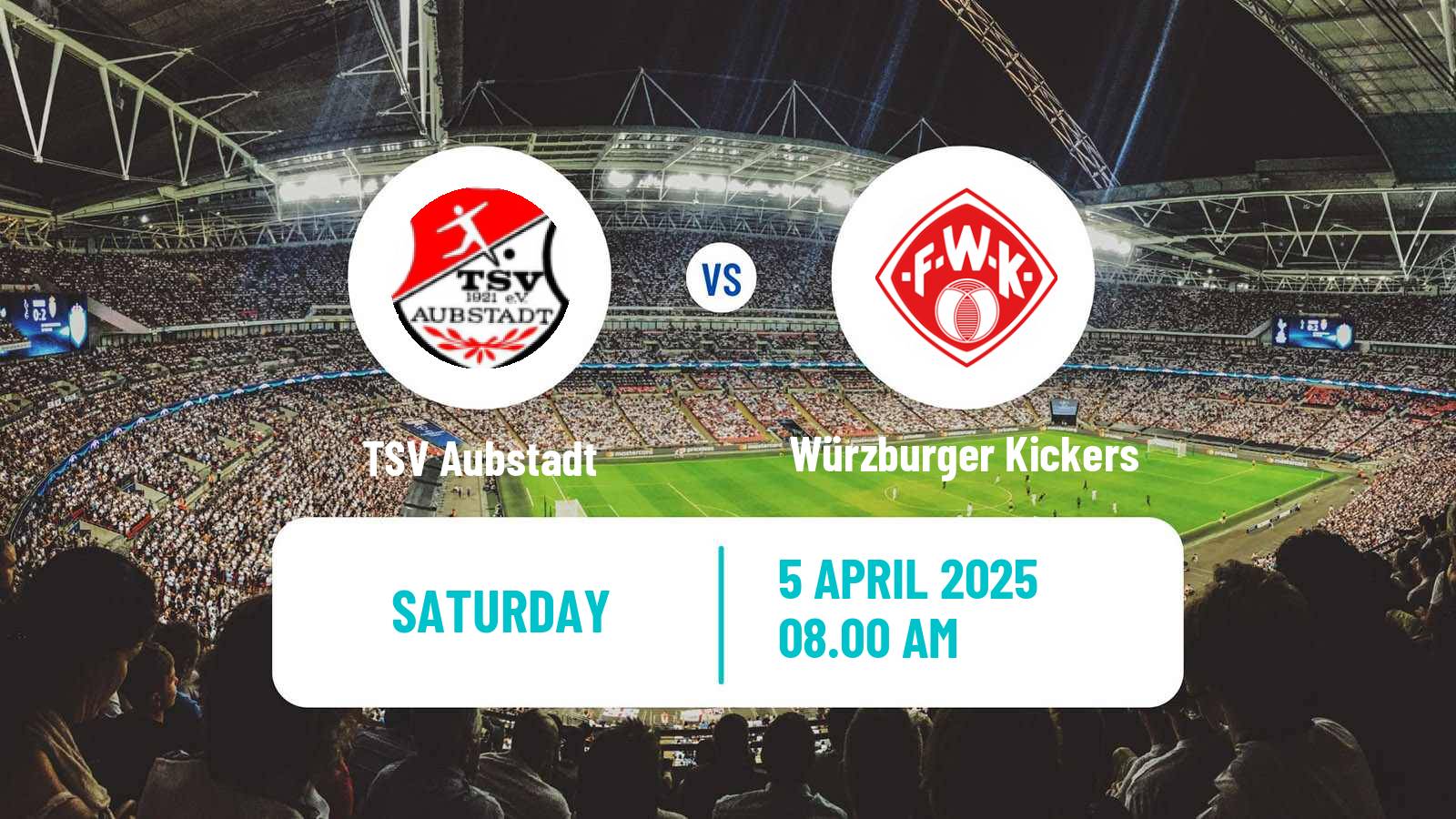 Soccer German Regionalliga Bayern Aubstadt - Würzburger Kickers