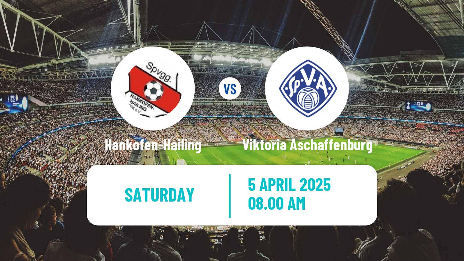 Soccer German Regionalliga Bayern Hankofen-Hailing - Viktoria Aschaffenburg